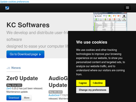 'kcsoftwares.com' screenshot