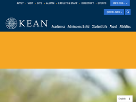 'kean.edu' screenshot