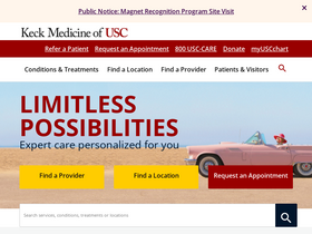 'keckmedicine.org' screenshot