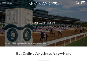 'keenelandselect.com' screenshot
