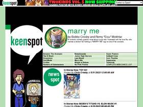 'keenspot.com' screenshot