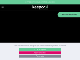 'keepcool.fr' screenshot
