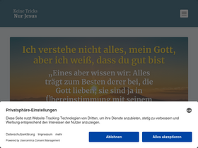 'keine-tricks-nur-jesus.de' screenshot