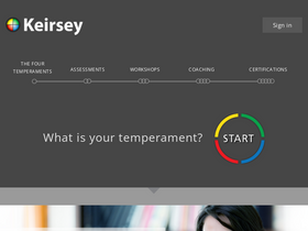 'keirsey.com' screenshot