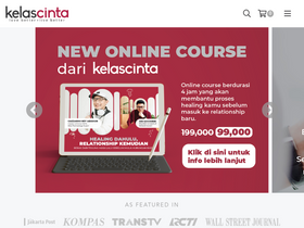 'kelascinta.com' screenshot