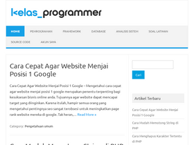 'kelasprogrammer.com' screenshot