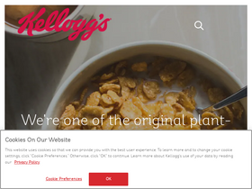 'kelloggs.com' screenshot