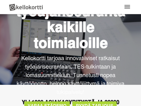 'kellokortti.fi' screenshot
