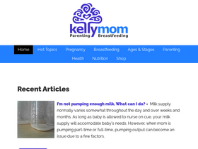 'kellymom.com' screenshot