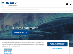 'kemet.com' screenshot