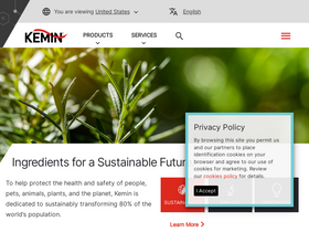 'kemin.com' screenshot