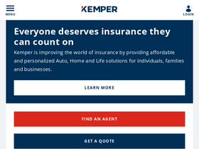 'kemper.com' screenshot