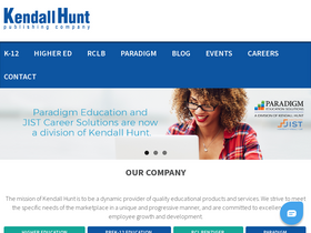 'kendallhunt.com' screenshot
