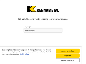 'kennametal.com' screenshot