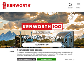 'kenworth.com' screenshot