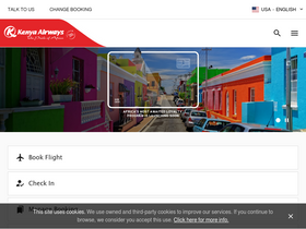 'kenya-airways.com' screenshot