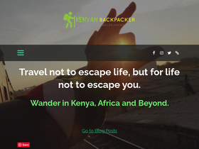 'kenyanbackpacker.com' screenshot