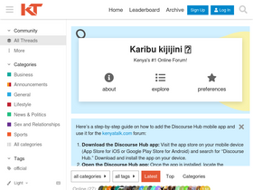 'kenyatalk.com' screenshot