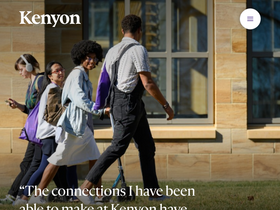 'kenyon.edu' screenshot