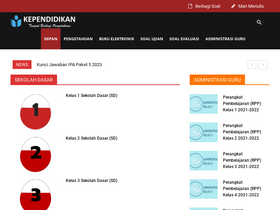 'kependidikan.com' screenshot