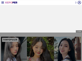 'kepoper.com' screenshot