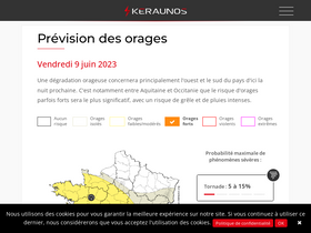 'keraunos.org' screenshot