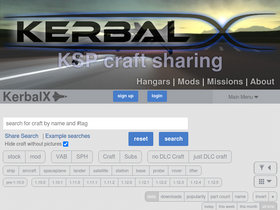 'kerbalx.com' screenshot