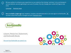'kerboodle.com' screenshot