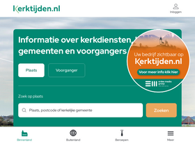 'kerktijden.nl' screenshot