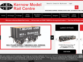'kernowmodelrailcentre.com' screenshot