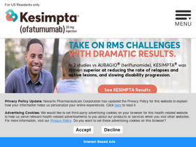 'kesimpta.com' screenshot