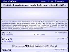 'keskeces.fr' screenshot