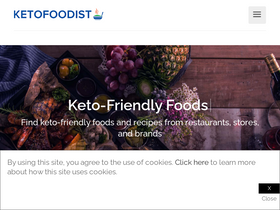 'ketofoodist.com' screenshot