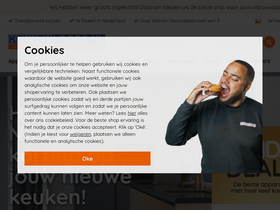 'keukenloods.nl' screenshot