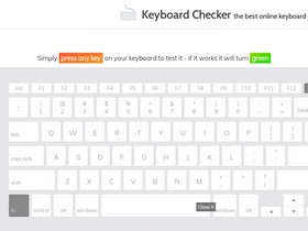 'keyboardchecker.com' screenshot