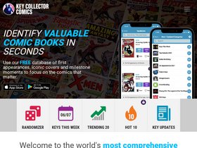 'keycollectorcomics.com' screenshot
