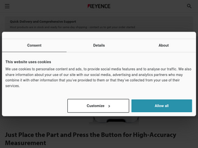 'keyence.com' screenshot