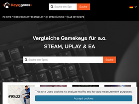 'keysforgames.de' screenshot