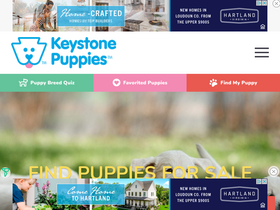 'keystonepuppies.com' screenshot