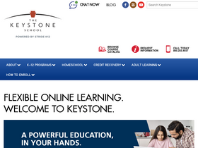 'keystoneschoolonline.com' screenshot