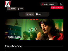 'kfcpakistan.com' screenshot