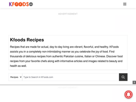 'kfoods.com' screenshot