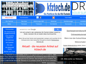 'kfztech.de' screenshot