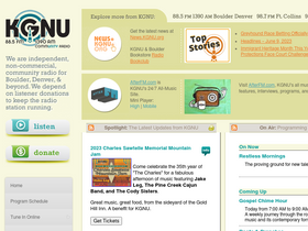 'kgnu.org' screenshot