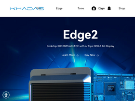 'khadas.com' screenshot