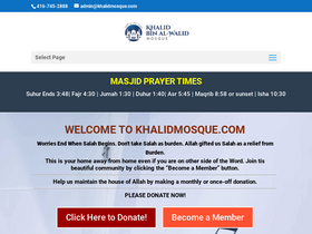 'khalidmosque.com' screenshot