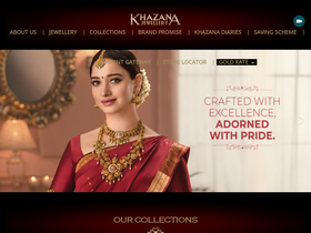 'khazanajewellery.com' screenshot