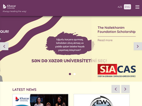 'khazar.org' screenshot