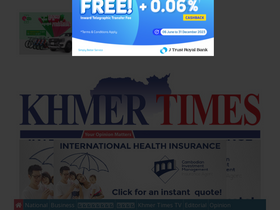 'khmertimeskh.com' screenshot