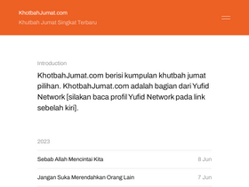 'khotbahjumat.com' screenshot